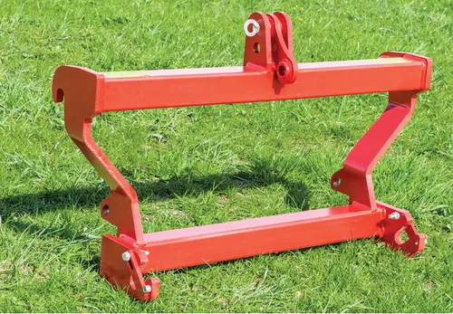 Euroadapter auf Dreipunkt-Aufnahme Kat. 2 - Adapterrahmen aus robustem Stahl, ideal für vielseitige Einsatzmöglichkeiten in der Elektroinstallation.