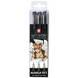 SAKURA Manga-Set PIGMA MICRON, 3er Etui