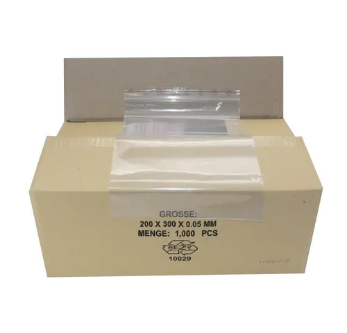 MAX24 Folienbeutel 1.000 Druckverschlussbeutel 90my transparent - 20 x 30 cm - Ordnung am Arbeitsplatz mit 1.000 praktischen Druckverschlussbeuteln aus robuster Polyethylenfolie. Ideal für die Aufbewahrung kleiner Teile, mit einer Stärke von 90my für zuverlässigen Schutz.