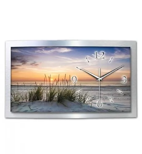 Kreative Feder 3D Designer-Wanduhr Sandstrand von Kreative Feder