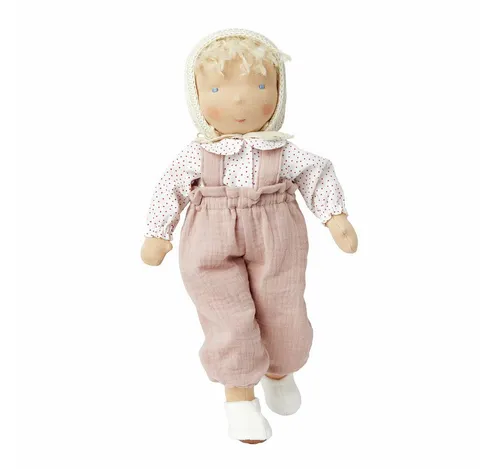 Käthe Kruse Stoffpuppe Waldorfpuppe Hannah - Wunderschöne Handarbeit - Puppen, 38 cm große Waldorfpuppe, ideal für kreative Spielstunden und ein treuer Begleiter für Kinder ab 3 Jahren.
