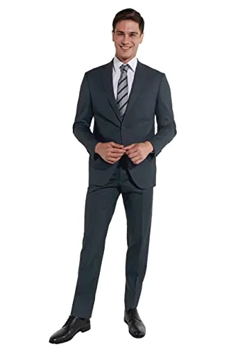 Steffen Klein Herren Anzug elastisch - Graublau Regular Fit - Eleganter Business Anzug für Herren mit bequemer Passform und hochwertigem Material für optimalen Tragekomfort. Ideal für geschäftliche Anlässe und formelle Termine.