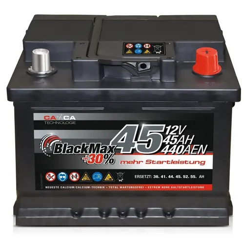 BlackMax 12V 45Ah Autobatterie