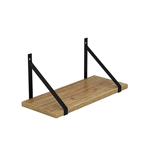 AKKE Hängeregal Gino Wandregal Kinderzimmer Küche Wohnzimmer Badezimmer Loft Büro Regale für Wände Regalbrett für Wand-Deko Küchenregal Moderne Wandboard Bücherregal Wand Eiche Alt 70x20cm