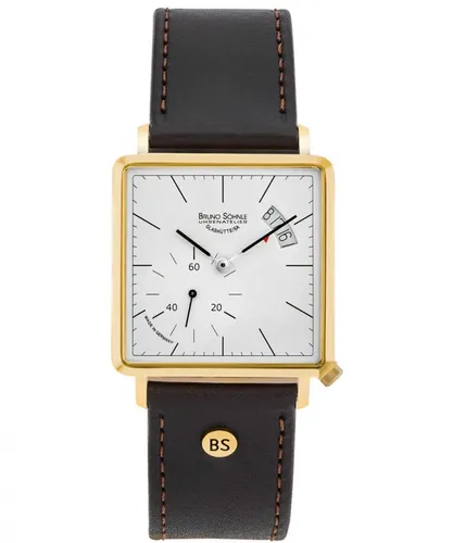 Bruno Söhnle Unisex Analog Quarz Uhr 17-33072-241 - Elegante Herren Armbanduhr mit edlem Kalbslederarmband und präzisem Ronda Quarz-Uhrwerk, ideal für stilbewusste Männer.