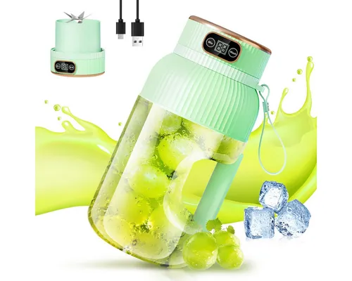 FANNOU Handmixer Tragbarer Mixer 1200ml – Kabellos & Wiederaufladbar - Leistungsstarker, tragbarer Mixer für leckere Smoothies und Proteinshakes. Kompakt und ideal für unterwegs, mit auslaufsicherem Deckel und langlebiger Batterie für über 10 Mixvorgänge pro Ladung.