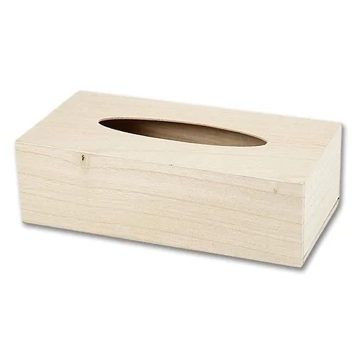 Produktbild Kosmetiktuchbox aus Holz Größe 27 x 14 x 8,5 cm, 1 Stück