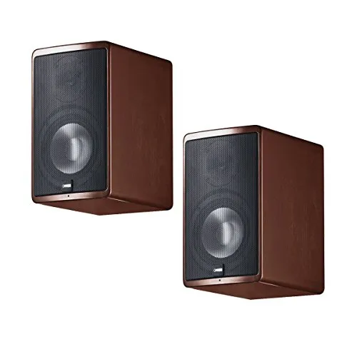 Canton Ergo 620 - 2-Wege Bassreflex-Regallautsprecher (70-130 Watt), edles Design in Wenge Braun für beeindruckenden Klang