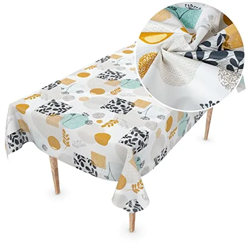 Wachstuchtischdecke Wachstischdecke Meterware Wachstuch abwaschbare Tischdecke PVC frei 120 x 137cm Schnittkante Louise