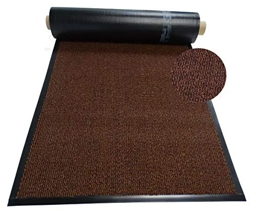MERTEX Schmutzfangläufer Meterware 60 cm Terra-schwarz meliert - Schnittkanten mit Randprofile (60 x 140 cm, Terra)