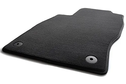 Fußmatte kompatibel mit Opel Corsa D (Velours) Automatte Fahrermatte Matte Fahrerseite einzeln Schwarz