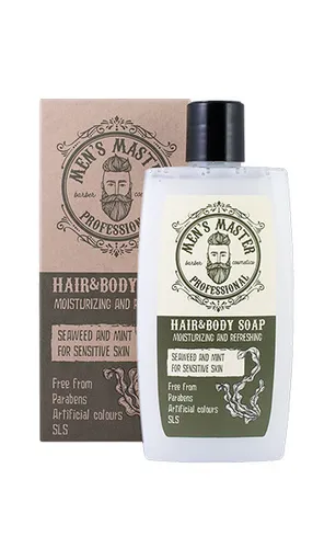 Erfrischende Seife für Haar und Körper „Algen und Minze“ für sensible Haut