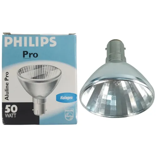 Philips Aluline Pro Halogenlampe Reflector klar 50W 12V 25º CL B15d Ø56mm 6439