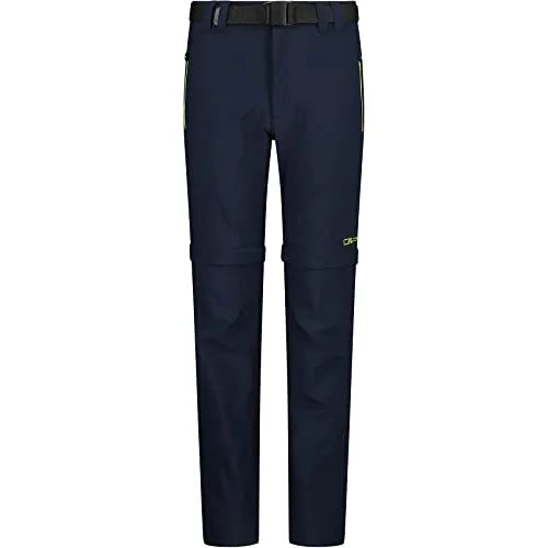 CMP Stretch-Zip-off-Hose für Kinder - Blau-Limettengrün, Größe 164 - Wanderhose mit abzipbaren Beinen, ideal für Outdoor-Abenteuer. Die CMP Dry Function-Technologie hält trocken und sorgt für höchsten Tragekomfort.