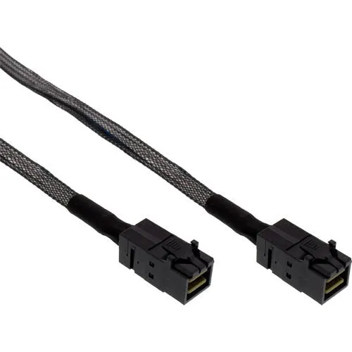 InLine Mini SAS HD Kabel SFF-8643 zu SFF-8643 0,5m - Festplattenkabel & -Adapter, 0,5 m lang für schnelle Datenübertragungen, ideal für Server und Datenspeicherlösungen.