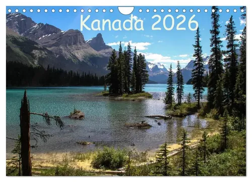 Frank Zimmermann | Kanada 2026 Wandkalender - Kalender für 2026 im DIN A4 Querformat mit beeindruckenden Landschaften von Bergen und Seen im Westen Kanadas – ideal für Reisefans und Naturliebhaber.