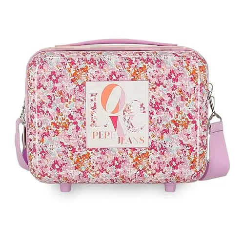 Pepe Jeans Sandra Schulrucksack, rosa, Verstellbare Schulterriemen für bequemes Tragen, Verschiedene Fächer, von Joumma Bags