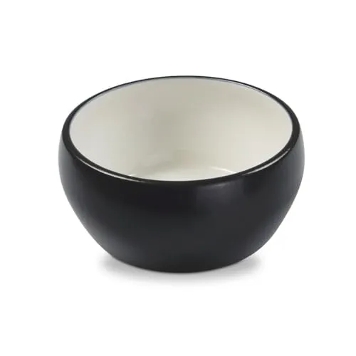 Wolters Hundenapf Diner Color, Farbe:schwarz/Weiss, Größe:250 ml
