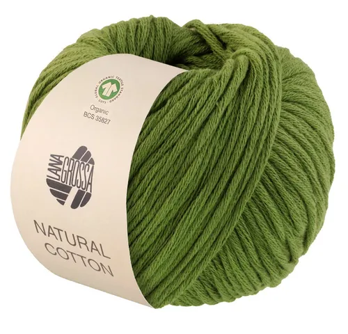 LANA GROSSA NATURAL COTTON Häkelwolle, 80 m (Bio-Baumwollgarn in Millefili-Zwirnung), 50 g