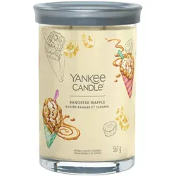 Banoffee Waffle Signature Large Tumbler 567g 2-Docht - Kerzen mit unwiderstehlichem Duft von frisch gebackenen Waffeln und sahniger Bananeneiscreme, verfeinert mit Karamell und Schokosplittern für ein einzigartiges Dufterlebnis.