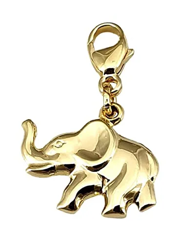 Nicht Zutreffend Charm Anhänger Einhänger Elefant 3D Glanz 333 Gold Gelbgold Qualität Unisex