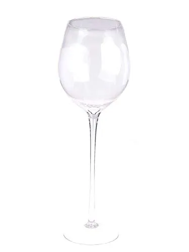 INNA-Glas ROGER XXL Weinglas - klar, 70cm, Ø17cm/Ø23cm - Elegantes XXL Stielglas von INNA-Glas, ideal für besondere Anlässe. Jedes Glas ist ein Unikat und besticht durch seine klare Form und Größe. Perfekt für stilvolle Tischdekorationen.