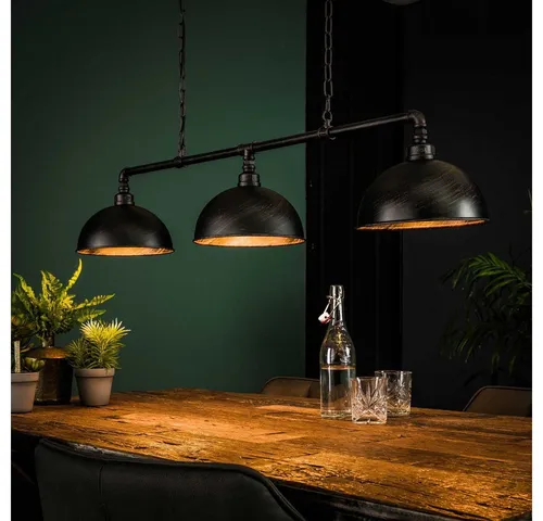 famlights Pendelleuchte famlights, Pendelleuchte Romy in Schwarz E27 3-flammig