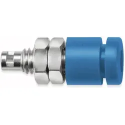 Schützinger Miniatur-laborbuchse, Ibu 2011 Ni / Bl, Blau, 2mm
