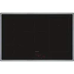 ED845HWB1E Induktionskochfeld 80 cm - Kochfelder mit Edelstahlrahmen, Kombi-Induktion und HomeConnect für einfache Rezeptauswahl und intelligente Steuerung.