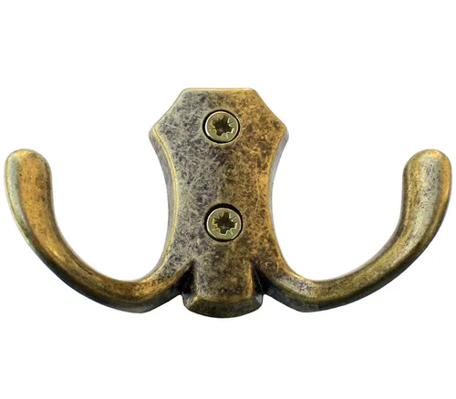 Kleiderhaken Wandhaken Mantelhaken Garderobenhaken Huthaken 47 Alt Messing