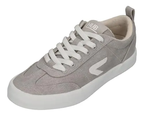 HUB Women's Miami Canvas Sneaker 41 | EU 41 grau/weiß - Zeitlose Sneaker aus hochwertigem Canvas-Obermaterial in Grau/Weiß, ideal für den Alltag. Entdecken Sie weitere Top-Angebote von HUB bei Bergfreunde.de!