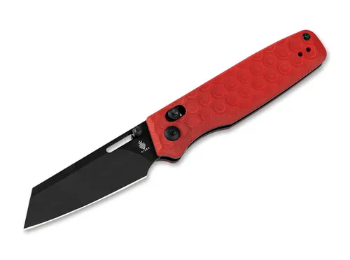 Kizer Task Nitro-V G10 Rot Schwarz Klappmesser EDC ✔️ 01KI457 - Hochwertiges Taschenmesser mit ergonomischem Griff und rostbeständiger Klinge aus Nitro-V. Ideal für den täglichen Einsatz und Outdoor-Aktivitäten.