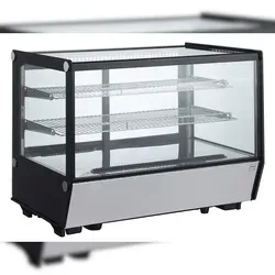 METRO Professional Tisch-Kühlvitrine GCV1160R - Elegante Präsentation für Ihre Köstlichkeiten - Kühlschränke mit 148 L Kapazität, ideal für die Präsentation von Kuchen und Teilchen, ausgestattet mit LED-Beleuchtung und digitalem Thermostat für präzise Temperaturregelung.