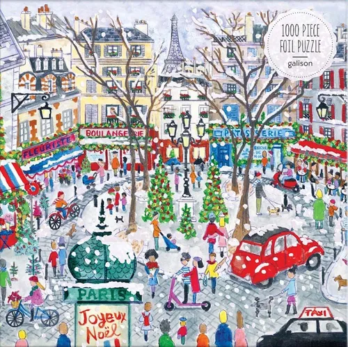 Michael Storrings Christmas in Paris - 1000 Teile Foil Puzzle, hohe Qualität und ideales Geschenk für Spiel und Phantasie
