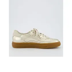 Paul Green 5428 Sneaker - Eleganter Sneaker in Gold, Größe 40½, aus hochwertigem Leder und Textil für optimalen Tragekomfort.