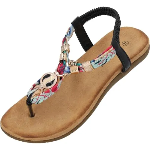 Palado Chriana Riemchensandale schwarz 40 EU