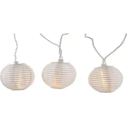 LED Lichterkette Partykette L5,7 cm 20 LED batteriebetrieben warmweiß - Weiß