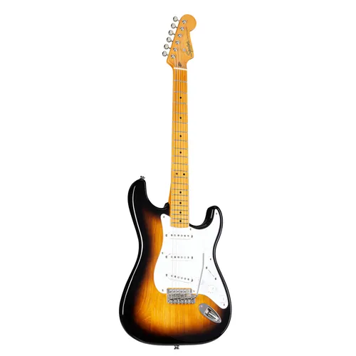 Squier CV 50s Strat MN 2-SB - Klassische Stratocaster - Gitarren - Squier Classic Vibe 50s Strat mit hochwertigem Ahornhals und Alnico Tonabnehmern für authentischen Klang und Spielgefühl.