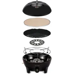 Cadac Glamp Chef 40 BBQ mit Pizza Stone - Campinggrill mit 40 cm Grillfläche, ideal für Grill- und Pizza-Liebhaber, leicht und tragbar für unvergessliche Outdoor-Erlebnisse.