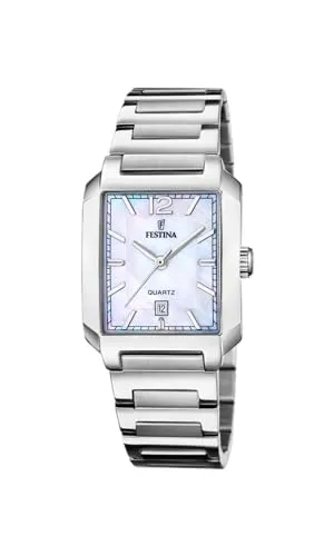 Festina Casual Watch F20679/2 - Armbanduhren für Damen, elegante geometrische Form mit markantem quadratischen Zifferblatt für moderne und klassische Stilbewusste.