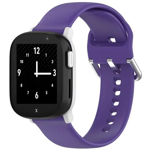Wigento Für Xplora X6 Play / X6 Children hochwertiges Silikon Watch Ersatz Armband Lila