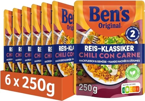 Produktbild BEN'S ORIGINAL™ Fertiggericht Chili con Carne mit Hackfleisch & Gemüse 6 x 250g