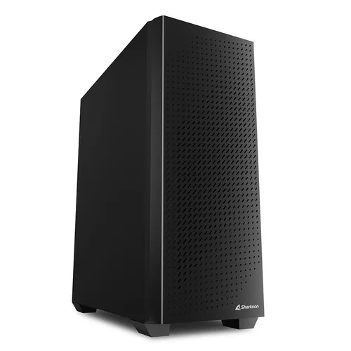 Sharkoon PC Gehäuse VS9 Black ATX - Elegantes Design - PC-Gehäuse, ATX-kompatibel, mit optimaler Belüftung und Platz für mehrere Laufwerke, ideal für Gaming und leistungsstarke Systeme.