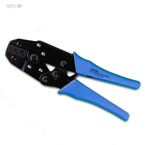 Crimpzange für unisolierte Kabelschuhe von 0,5 - 6,0mm² Quetschzange Presszange