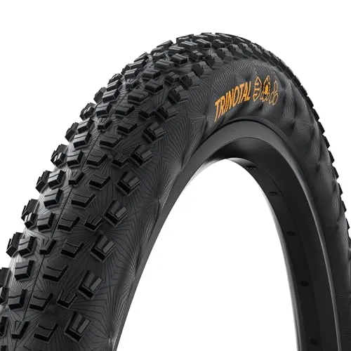 Continental Trinotal Race Rapid Tubeless 29´´ x 2.40 MTB-Reifen - Hochleistungs-Faltreifen für Mountainbikes, optimiert für Geschwindigkeit und Grip auf jedem Terrain. Robuste Konstruktion mit Pannenschutz und BlackChili Compound für herausragende Leistung.