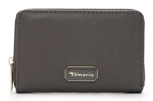 Tamaris Anja Zip Around Wallet - Elegante Geldbörse in Darkgrey, mit 6 Kreditkartenfächern und großzügiger Fächerausstattung für optimale Ordnung und schnellen Zugriff auf Ihre Finanzen.