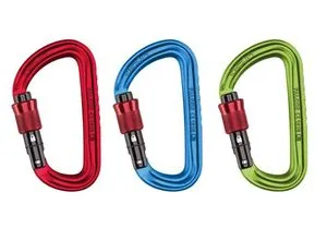 Ocun Falcon Screw 3er Karabiner-Set - Karabiner-Set in Mehrfarbig, ideal für Kletterer, mit Schraubverschluss für zusätzliche Sicherheit und vielseitige Einsatzmöglichkeiten.