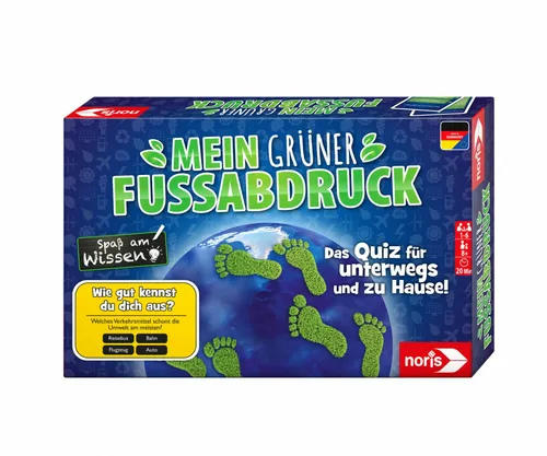NORIS 606011986 - MEIN GRÜNER FUSSABDRUCK - QUIZ KINDER UMWELT # NEU OVP