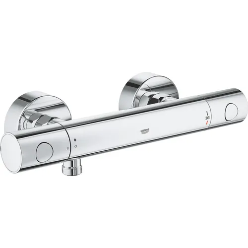 Grohe Duscharmatur AP-Brausethermostat Grohtherm 800 C - Sanitärzubehör mit polierter Chrom-Oberfläche, sorgt für präzise Temperaturregelung und hohen Komfort in Ihrem Badezimmer.