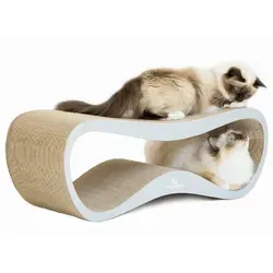 myKotty Kratzbank LUI Grau – Ergonomisches Design für Katzen
